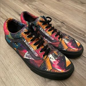 Vans Old School off the Wall multi color shoe Low. Size 11 mens